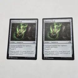 Lot of 2 Haunted Cloak MTG Shadows over Innistrad SOI 257/297 LP Light Play - Image 2