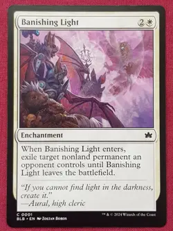 Magic The Gathering BLOOMBURROW BANISHING LIGHT white card MTG - Image 1