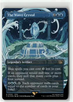 The Water Crystal Borderless FOIL - FINAL FANTASY MTG NM - Image 1