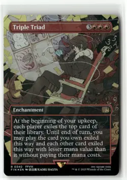 Triple Triad Borderless FOIL - FINAL FANTASY MTG NM - Image 1