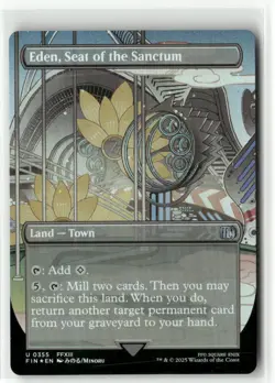 Eden, Seat of the Sanctum Borderless FOIL - FINAL FANTASY MTG NM - Image 1