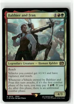 Balthier and Fran FOIL - FINAL FANTASY MTG NM - Image 1