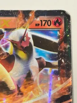 Blaziken EX XY54 XY Black Star Promo Holo Pokemon Card DAMAGED - Image 2