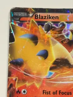 Blaziken EX XY54 XY Black Star Promo Holo Pokemon Card DAMAGED - Image 3