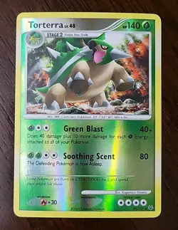 LP! Torterra 39/127 Reverse Holo Rare Platinum Base Set Pokemon Card 2009 - Image 1
