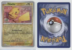 Pikachu Reverse Foil Pokemon SV05: Temporal Forces #051 1l5v - Image 3