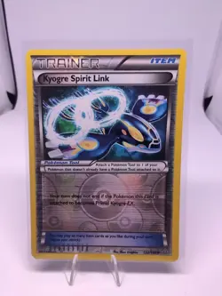 Pokemon Kyogre Spirit Link 132/160 Primal Clash Trainer Reverse Holo - Image 1