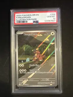 PSA 10 2025 POKEMON DRI-EN DESTINED RIVALS #204 KANGASKHAN ILLUSTRATION RARE - Image 1