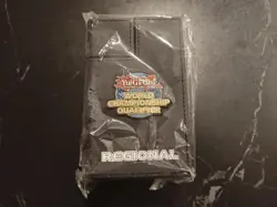 Yugioh Official WCQ Regional Tower Deck Box Black (SEALED) - Image 1