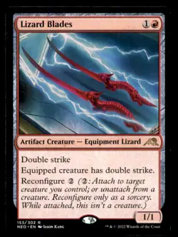 MTG Lizard Blades LP Light Play Kamigawa: Neon Dynasty [732] - Image 1