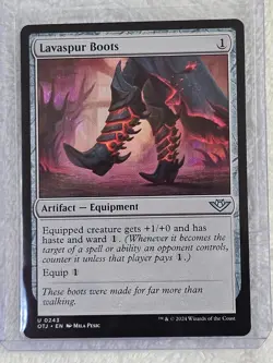 MTG Lavaspur Boots - Outlaws of Thunder Junction (OTJ) #243 Magic Card U NM - Image 5
