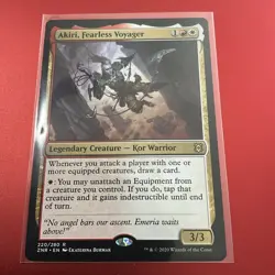 ZNR AKIRI FEARLESS VOYAGER 1x Rare Magic Zendikar Rising MTG NM - Image 1