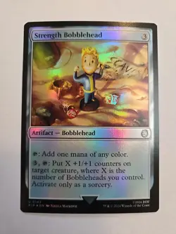 MTG Strength Bobblehead FOIL Universes Beyond: Fallout - NM - Image 1