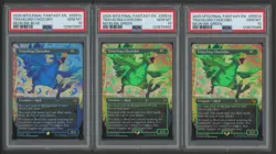 LOT OF (7) 2025 MTG Final Fantasy JP Traveling Chocobo PSA 10 Rainbow Set - Image 3