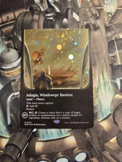 Adagia, Windswept Bastion (Borderless) (Galaxy Foil) Edge of Eternities Foil - Image 1