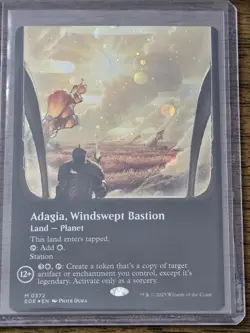 Adagia, Windswept Bastion (Borderless) (Galaxy Foil) Edge of Eternities Foil - Image 1