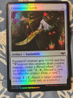 Ceremonial Knife FOIL Innistrad: Crimson Vow MTG Magic - Image 1