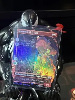 MTG Magic the Gathering FOIL Summon: G.F. Ifrit Borderless FIN! - Image 1