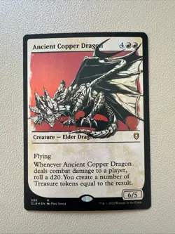 Ancient copper dragon - showcase - foil - English - MTG CLB - NM - Image 1
