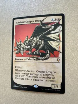 Ancient copper dragon - showcase - foil - English - MTG CLB - NM - Image 2