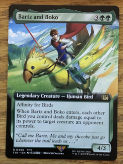 MTG Final Fantasy, Bartz and Boko - Borderless - Image 1
