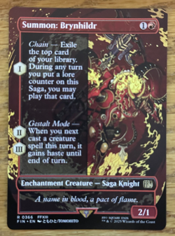 MTG Final Fantasy, Summon: Brynhildr - Borderless - Image 1