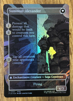 MTG Final Fantasy, Crystal Fragments / Summon: Alexander - Borderless Foil - Image 2