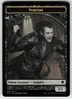 MTG Bat // Vampire Double-Sided Token T Commander 2017 2 // 4 LP - Image 1