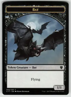 MTG Bat // Vampire Double-Sided Token T Commander 2017 2 // 4 LP - Image 2