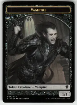 MTG Bat // Vampire Double-Sided Token T Commander 2017 2 // 4 LP - Image 1