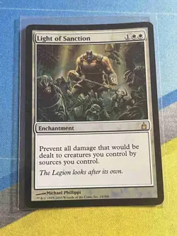 Magic the Gathering MTG Ravnica LIGHT OF SANCTION Foil - Image 1