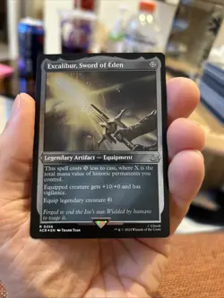 MTG Magic The Gathering Assassin’s Creed NM Foil Etched Excalibur Sword Of Eden - Image 1