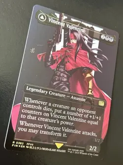 MTG Final Fantasy Vincent Valentine Borderless Foil Magic NM - Image 3