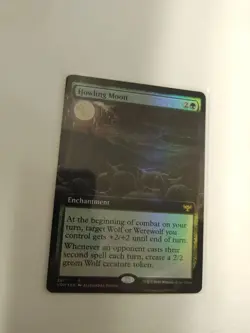 Slightly Played, English - 1 x MTG Howling Moon - Foil - Extended Art Innistrad: - Image 1