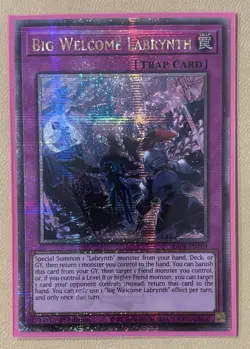 Big Welcome Labrynth RA04-EN104 Quarter Century Secret Rare 1st Ed - Image 1