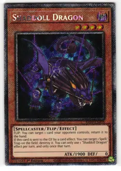 Shaddoll Dragon Platinum Secret Rare | RA04-EN228 | English Yu-Gi-Oh Card - Image 1