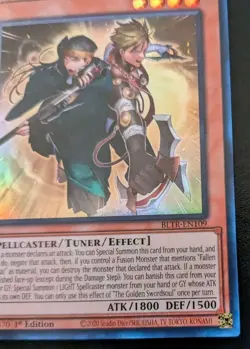 The Golden Swordsoul BLTR-EN109 1st Edition Ultra Rare Terminal Revenge Yu-Gi-Oh - Image 5