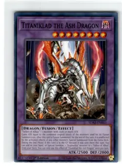 Yu-Gi-Oh! Titaniklad The Ash Dragon Common SDAZ-EN043 Lightly Played 1st Edition - Image 1
