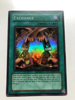 USA Seller Yugioh Dark Beginning Exchange DB1-EN170 Super Rare VLP/NM - Image 1