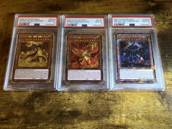 2024 YU-GI-OH RA03 SET PSA 10 (W Dragon of Ra, Ob the Tormentor, and Slifer - Image 1