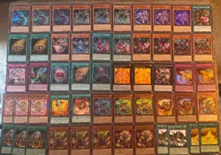 Yugioh Fire King Snake Eye Cards Set of 53 - Image 1