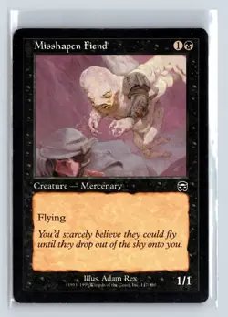 MISSHAPEN FIEND - MTG Magic the Gathering Card - Mercadian Masques - Common - Image 1