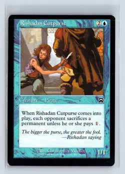 RISHADAN CUTPURSE - MTG Magic the Gathering Card - Mercadian Masques - Common - Image 1