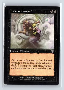 INSUBORDINATION - MTG Magic the Gathering Card - Mercadian Masques - Common - Image 1
