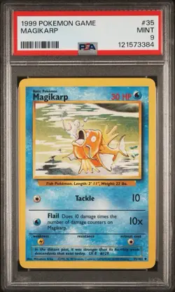 1999 Pokemon Game 35 Magikarp PSA 9 Card MINT! Trusted Seller Free Ship Base Set - Image 1