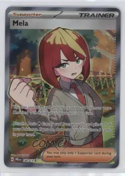 Mela Ultra Rare Pokemon Prismatic Evolutions PRE #140 tj1 - Image 1