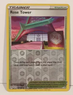 Rose Tower Pokemon Trading Card Darkness Ablaze -169/189 - Reverse Holo - Image 1