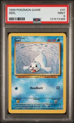 1999 Pokemon Game # 41 Seel PSA 9 Card MINT! Trusted Seller Free Ship Base Set - Image 1