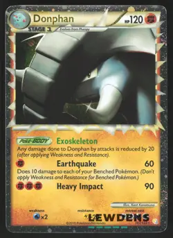 Donphan (Prime) - 107/123 - Holo Rare - HeartGold SoulSilver - Pokemon Card - Image 1