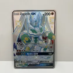 Pokemon Zygarde GX Hidden Fates Holo Full Art Card SV65/SV94 - Image 1